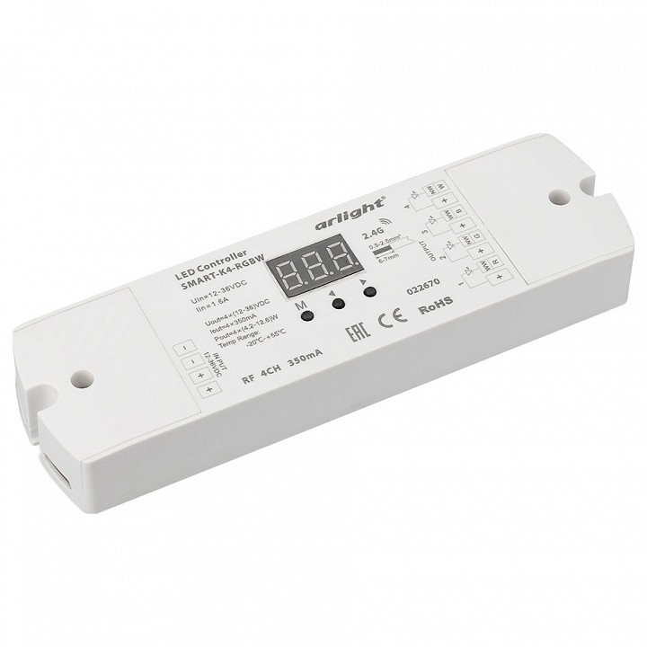 Контроллер-регулятор цвета RGBW Arlight SMART-K SMART-K4-RGBW (12-36V, 4x350mA)